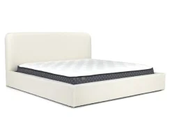 Cloud Boucle Upholstered Panel Bed In Maya Boucle, Queen