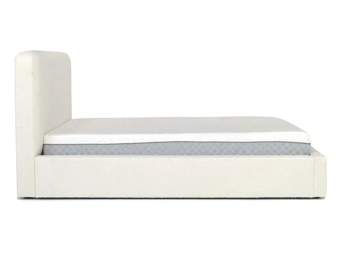 Cloud Boucle Upholstered Panel Bed In Maya Boucle, Queen