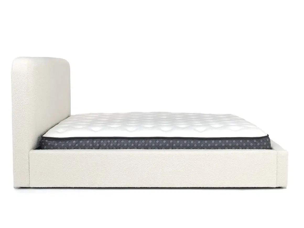 Cloud Boucle Upholstered Panel Bed In Maya Boucle, Queen