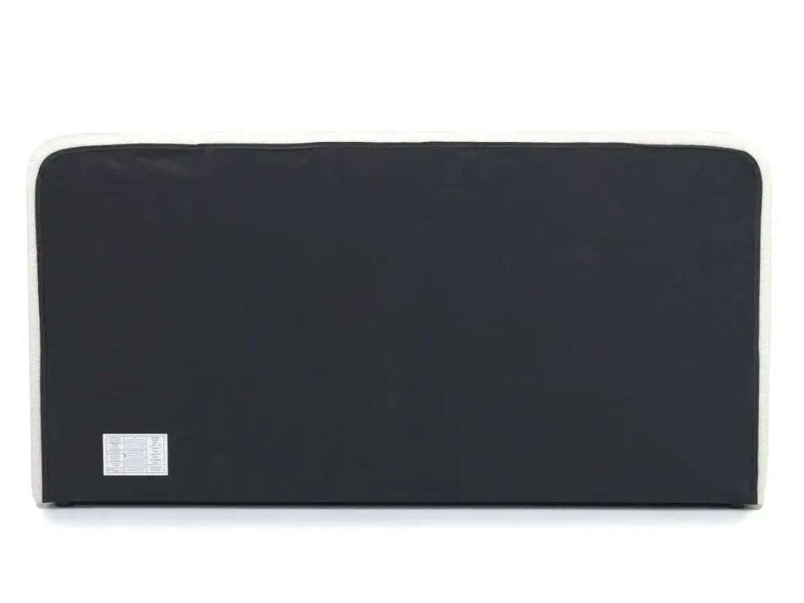 Cloud Boucle Upholstered Panel Bed In Maya Boucle, Queen