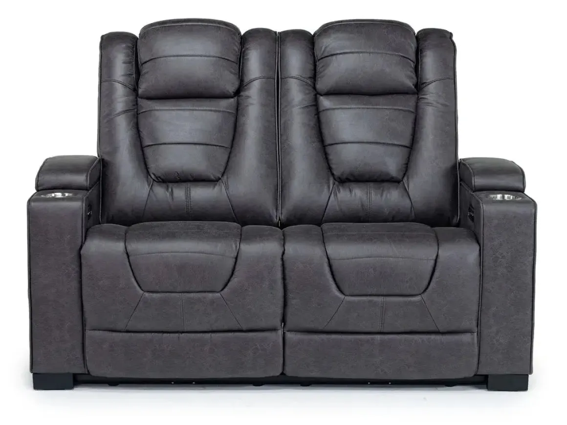 Cody 2 Power Loveseat In Walnut