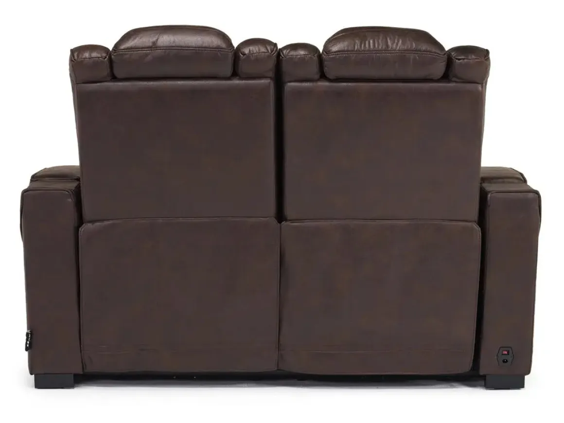 Cody 2 Power Loveseat In Walnut