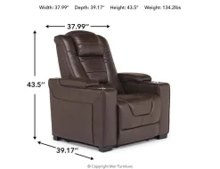 Cody 2 Power Recliner In Walnut