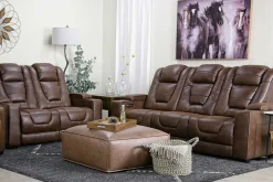 Cody 2 Power Sofa & Loveseat In Walnut