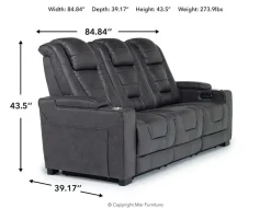 Cody 2 Power Sofa In Gray
