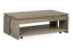Conrad Lift Top Coffee Table In Stone Harbor Gray