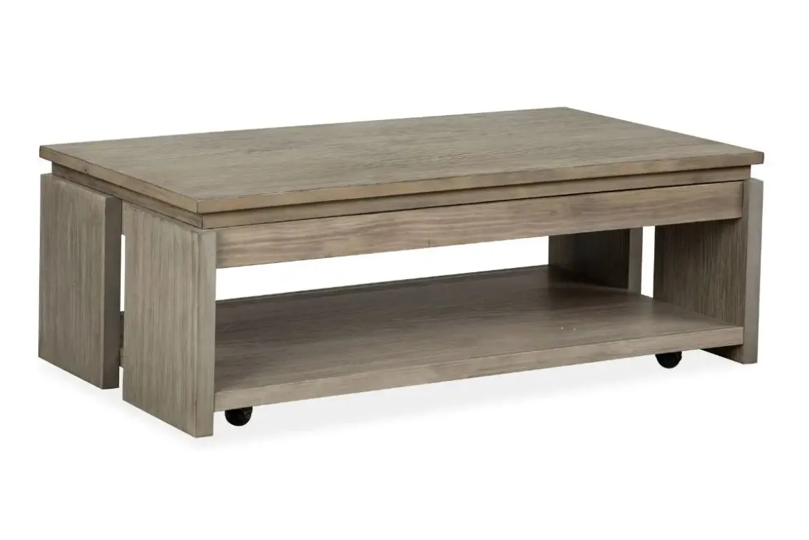 Conrad Lift Top Coffee Table In Stone Harbor Gray