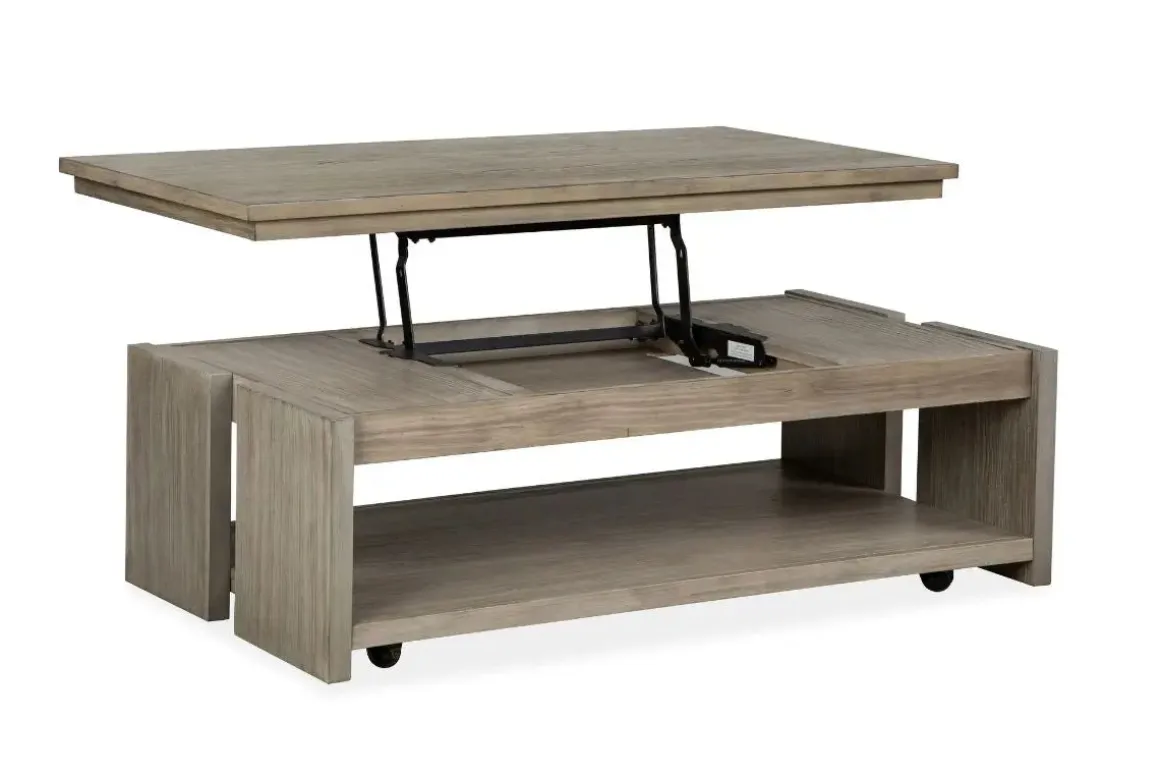 Conrad Lift Top Coffee Table In Stone Harbor Gray