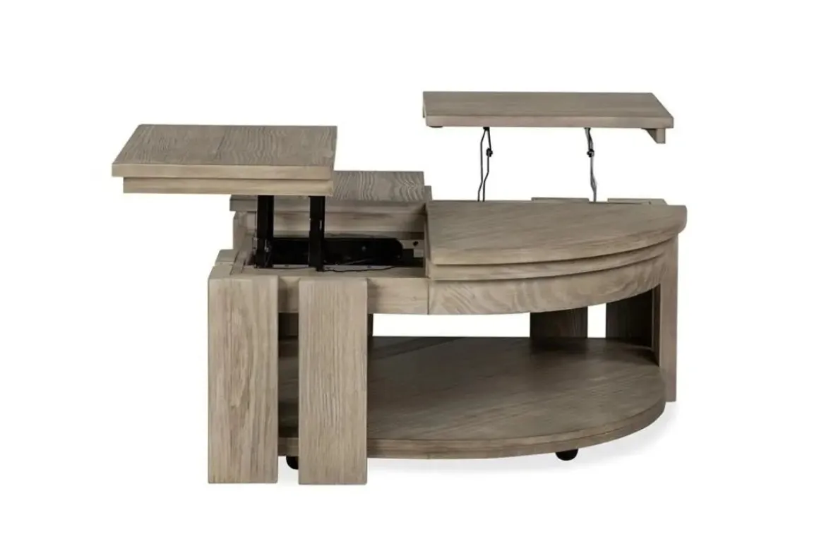 Conrad Lift Top Coffee Table In Stone Harbor Gray