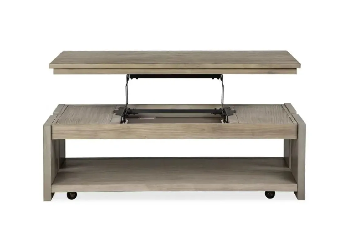 Conrad Lift Top Coffee Table In Stone Harbor Gray