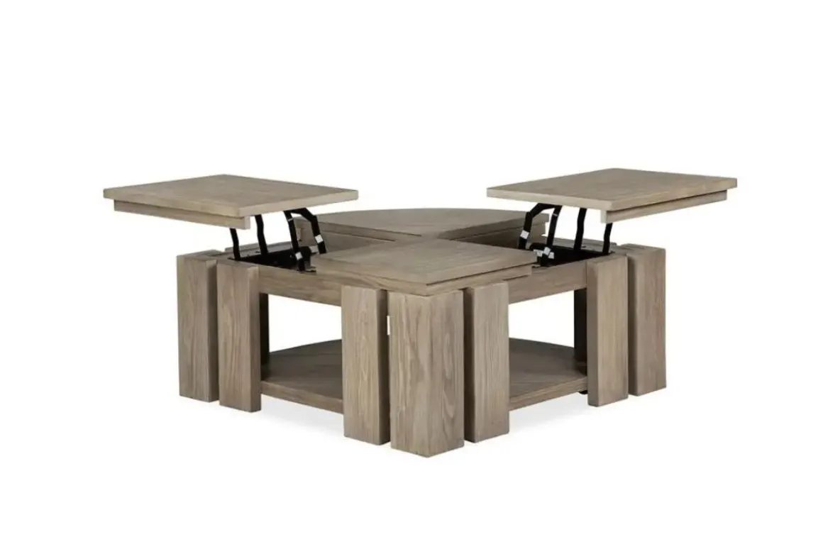 Conrad Lift Top Coffee Table In Stone Harbor Gray
