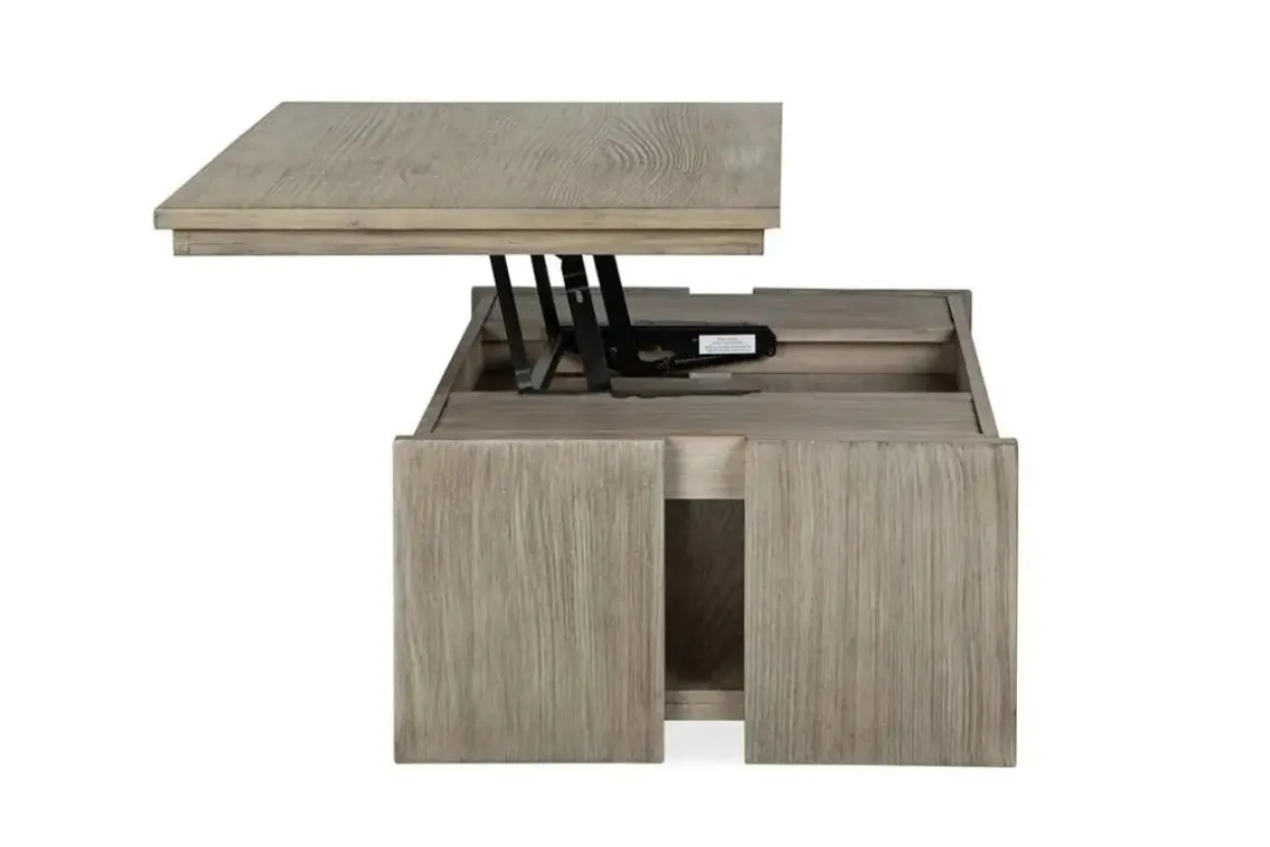 Conrad Lift Top Coffee Table In Stone Harbor Gray