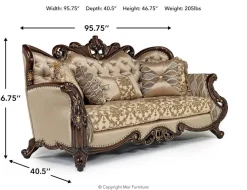 Constantine Sofa In Gold