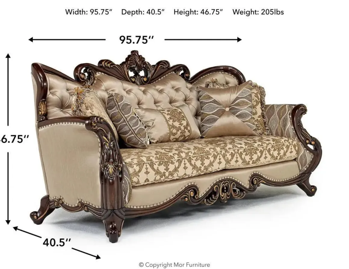 Constantine Sofa In Gold