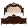 Constantine Upholstered Bed In Cherry, Queen