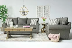 Cordoba Ottoman In Splash Linen