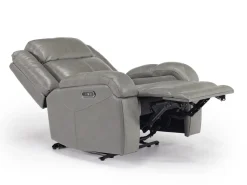 Cortez Power Recliner In Dark Brown Leather