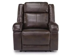 Cortez Power Recliner In Dark Brown Leather