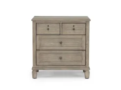 Country Side 4 Drawer Nightstand In Brown