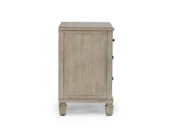 Country Side 4 Drawer Nightstand In Brown