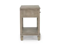 Country Side 4 Drawer Nightstand In Brown
