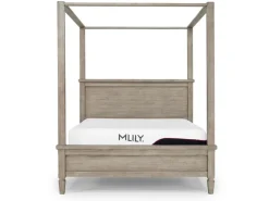 Country Side Canopy Bed In Brown, Queen