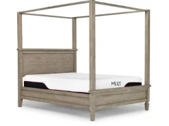Country Side Canopy Bed In Brown, Queen