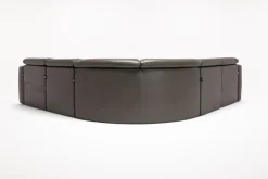 Cove 5 Piece 2 Power Sectional In Gray Leather