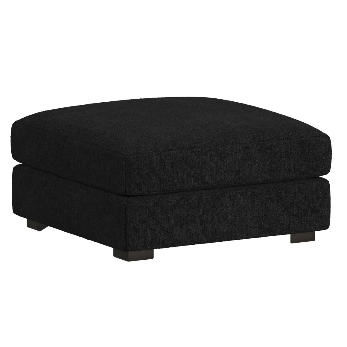 Cuddle Cloud Ottoman In Black