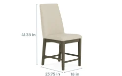 Dapper Counter Height Dining Table & 4 Stools In Brown