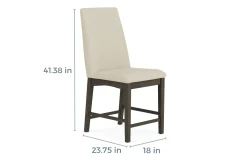 Dapper Counter Height Dining Table & 4 Stools In Brown