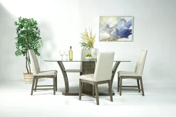 Dapper Dining Table & 4 Chairs In Gray
