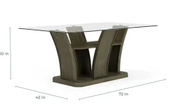Dapper Dining Table In Gray