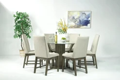 Dapper Round Dining Table In Gray
