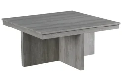Dawson Coffee Table W/ 4 Storage Stools In Gray