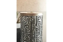 Dayo Table Lamp In Gray/Gold Finish