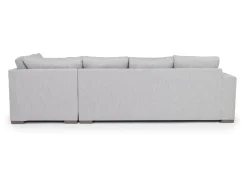 Dennon Sofa Chaise Sectional In Pebble, Right Facing