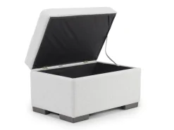 Dennon Storage Ottoman In Sea Salt