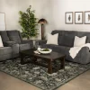 Derby Reclining Sofa & Console Loveseat In Gray