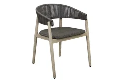 Dermott Outdoor Side Chair In Brown, Set Of 2