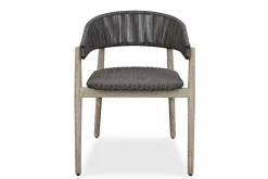 Dermott Outdoor Side Chair In Brown, Set Of 2