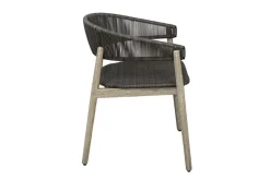 Dermott Outdoor Side Chair In Brown, Set Of 2