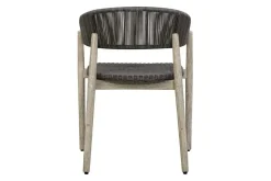 Dermott Outdoor Side Chair In Brown, Set Of 2