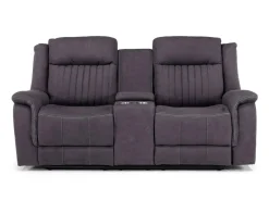 Diamond Reclining Sofa & Console Loveseat In Gray