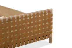 Dorsey Woven Panel Bed In Granola, Queen