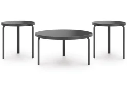 Dorylin Coffee Table W/ 2 End Tables In Black