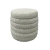 Duntler Accent Ottoman In Ivory