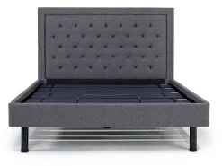 Duo Linen Adjustable Foundation Bed In Natural, Queen