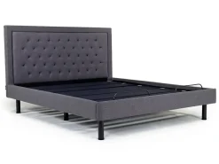 Duo Linen Adjustable Foundation Bed In Natural, Queen