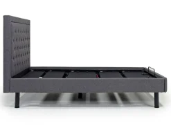 Duo Linen Adjustable Foundation Bed In Natural, Queen